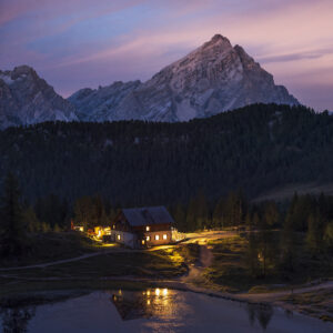 Lunar Eclipse from Dolomites