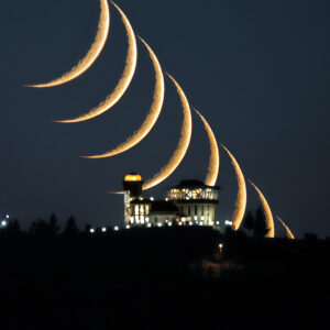 Moon and Observatory