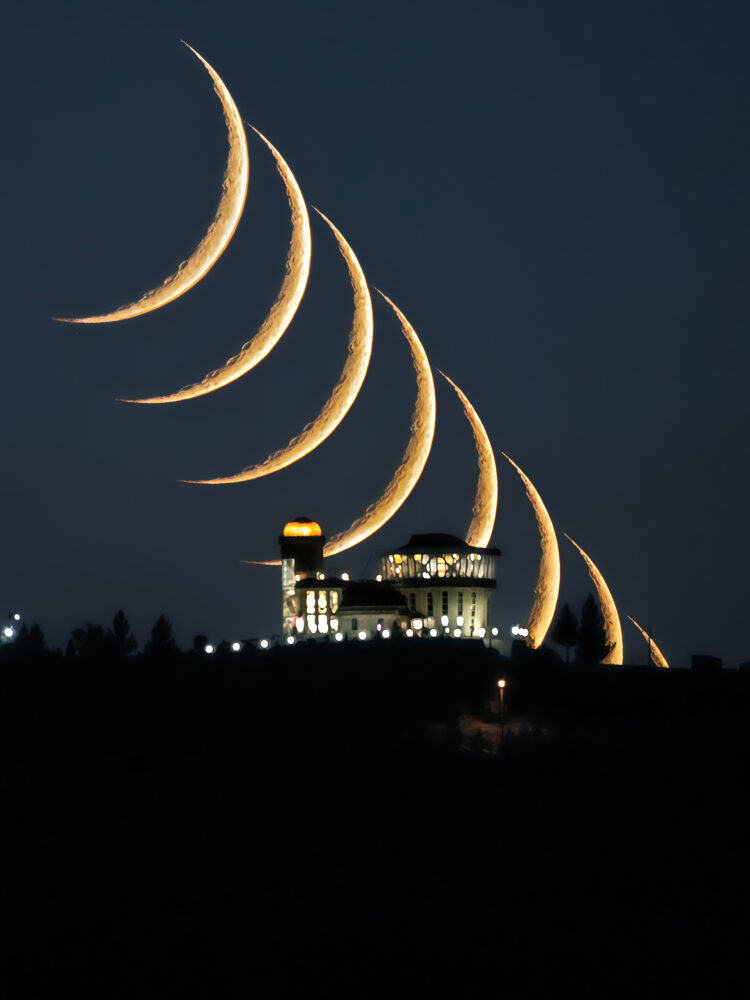 Moon and Observatory