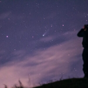 Comet Lemmon Through Binoculars