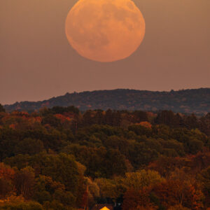 Harvest Moonrise at Shawangunk
