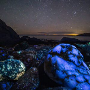 Blue Stone and Pleiades