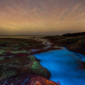 Heavy Airglow and Blue Water