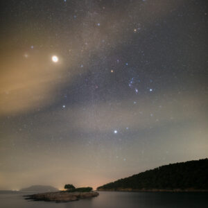 Winter Night Sky Constellations