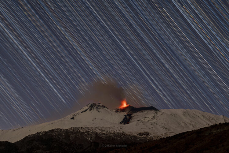 Startrail Etna