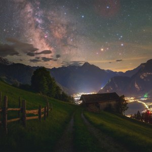 The Milky Way Above Zillertal