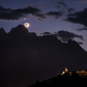 Venus and Moon Conjunction