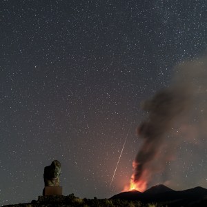 Perseid Across Etna