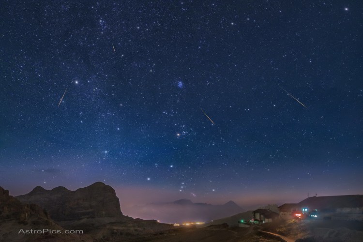 Perseids Over Lagazuoi