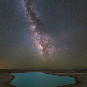 The Milky Way Over a Desert Lake